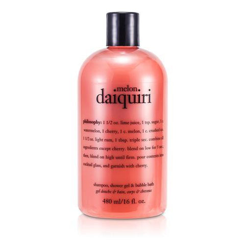 Melon Daiquiri 3 In 1 Shampoo, Shower Gel & Bubble Bath--480ml-16oz