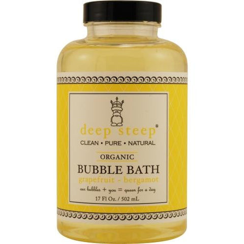 Deep Steep Grapefruit-bergamot Organic Bubble Bath 17 Oz By Deep Steep