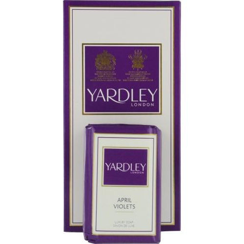 Yardley By Yardley April Violets Luxury Soaps 3x3.5 Oz Each
