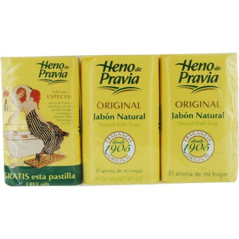 Heno De Pravia By Parfums Gal Set Of 2 Soaps Plus 1 Free And Each Is 4 Oz