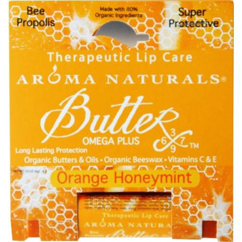 Orange Honeymint Aromatherapy Bee Propolis Super Protective Therapeutic Lip Balm .15 Oz By