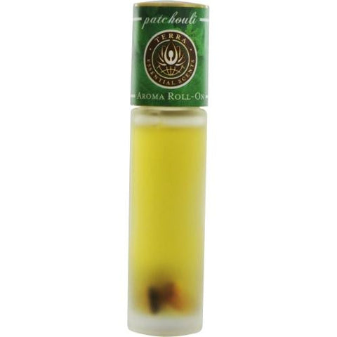 Essential Oils Terra Patchouli Aroma Roll On - Essential Oils Of Patchouli With Tiger Eye Gemstones In Jojoba Oil .33 Oz By Essential Oils Terra