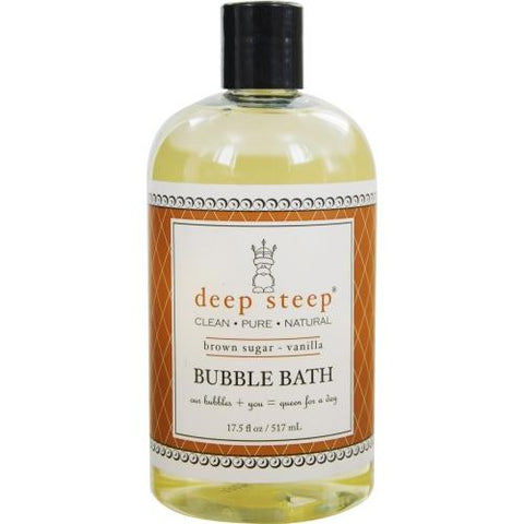 Deep Steep Brown Sugar-vanilla Organic Honey Bubble Bath 17.5 Oz By Deep Steep
