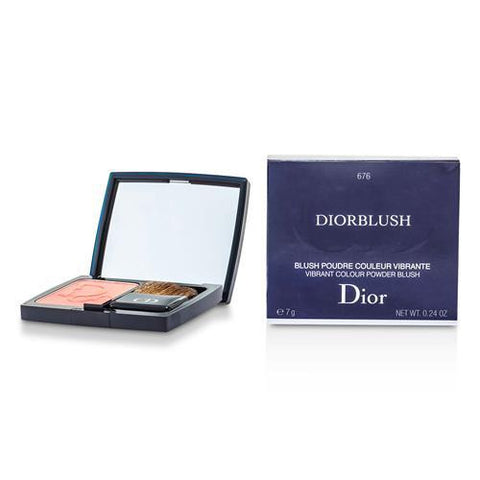 Christian Dior Diorblush Vibrant Colour Powder Blush - # 676 Coral Cruise --7g-.024oz By Christian Dior