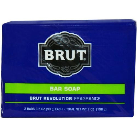 Brut Revolution By Faberge Bar Soap 3.5 Oz Each - Pack Of 2