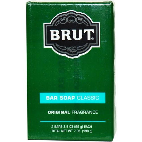 Brut By Faberge Bar Soap 3.5 Oz Each - Pack Of 2