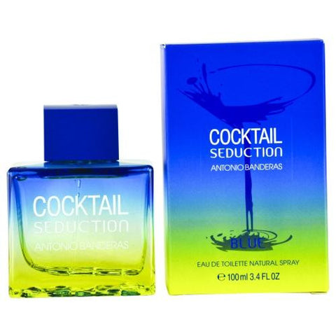 Cocktail Seduction Blue By Antonio Banderas Edt Spray 3.4 Oz