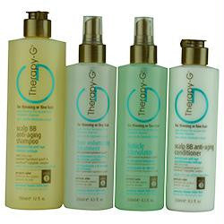 Set-therapy- G 4-step System Kit Anti-aging & Anti-loos With Scalp Bb Anti-aging Shampoo 12 Oz&follicle Stimulator 8.5 Oz,scalp Bb Anti-aging Conditioner 8.5 Oz&hair Volumizing Treatment 8...