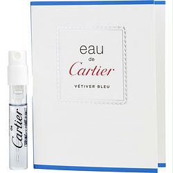 Eau De Cartier Vetiver Bleu By Cartier Edt Spray Vial On Card