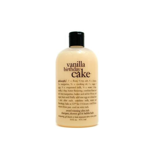 Vanilla Birthday Cake Ultra Rich Shampoo, S-g & Bubble Bath--473.1ml-16oz