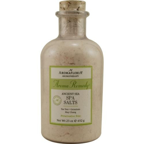 Aroma Remedy Ancient Sea Spa Salts 23 Oz Blend Of Tea Tree, Geranium, And May Chang (preservative Free) By Aromafloria