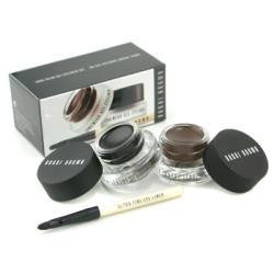 Bobbi Brown Long Wear Gel Eyeliner Duo: 2x Gel Eyeliner 3g ( #black Ink, #sepia Ink ) + Mini Ultra Fine Eye Liner Brush --3pcs By Bobbi Brown