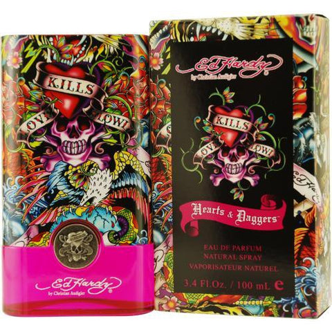 Ed Hardy Hearts & Daggers By Christian Audigier Eau De Parfum Spray 3.4 Oz
