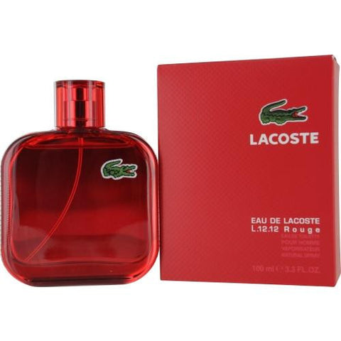 Lacoste Eau De Lacoste L.12.12 Rouge By Lacoste Edt Spray 3.4 Oz