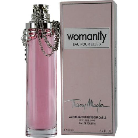 Thierry Mugler Womanity Eau Pour Elles By Thierry Mugler Edt Refillable Spray 2.7 Oz