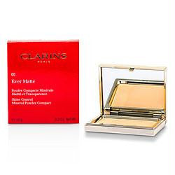 Clarins Ever Matte Shine Control Mineral Powder Compact - # 00 Transparent Opale --10g-0.35oz By Clarins