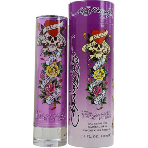 Ed Hardy Femme By Christian Audigier Eau De Parfum Spray 3.4 Oz