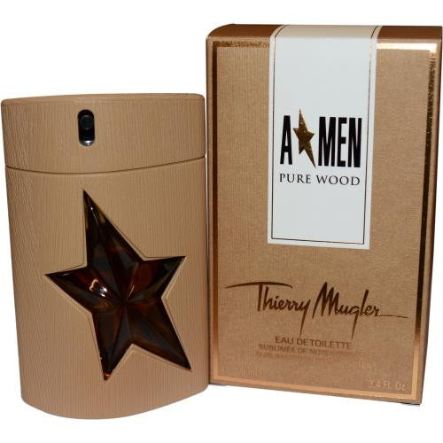 Angel Men Pure Wood By Thierry Mugler Edt Spray 3.4 Oz