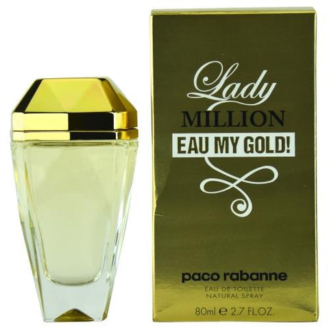 Paco Rabanne Lady Million Eau My Gold! By Paco Rabanne Edt Spray 2.7 Oz