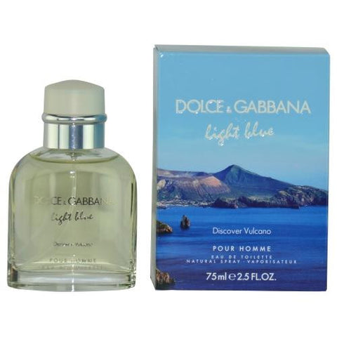 D & G Light Blue Discover Vulcano Pour Homme By Dolce & Gabbana Edt Spray 2.5 Oz (limited Edition)