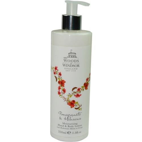 Woods Of Windsor Pomegranate & Hibiscus By Woods Of Windsor Moisturizing Hand & Body Lotion 11.8 Oz