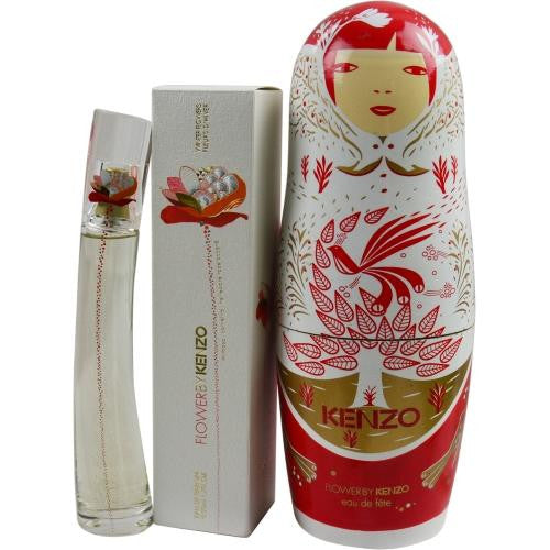 Kenzo Winter Flowers By Kenzo Eau De Parfum Spray 1.7 Oz & Matrioshka Coffret