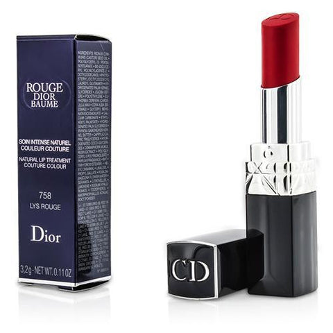 Christian Dior Rouge Dior Baume Natural Lip Treatment Couture Colour - # 758 Lys Rouge --3.2g-0.11oz By Christian Dior