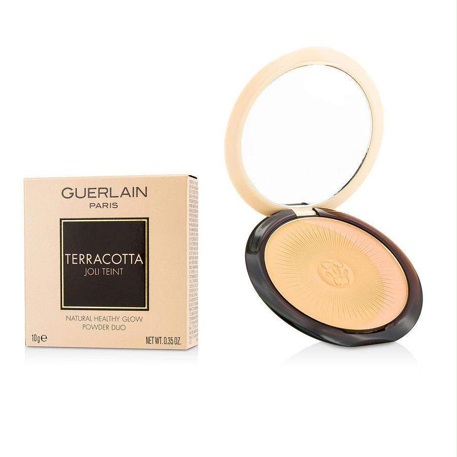 Guerlain Terracotta Joli Teint Natural Healthy Glow Powder Duo - # 03 Naturel-natural Brunettes --10g-0.35oz By Guerlain