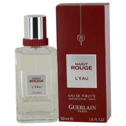 Habit Rouge L'eau By Guerlain Edt Spray 1.7 Oz