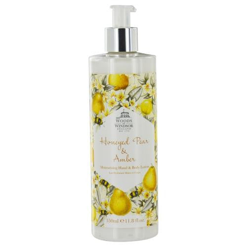 Woods Of Windsor Honeyed Pear & Amber By Woods Of Windsor Moisturizing Hand & Body Lotion 11.8 Oz