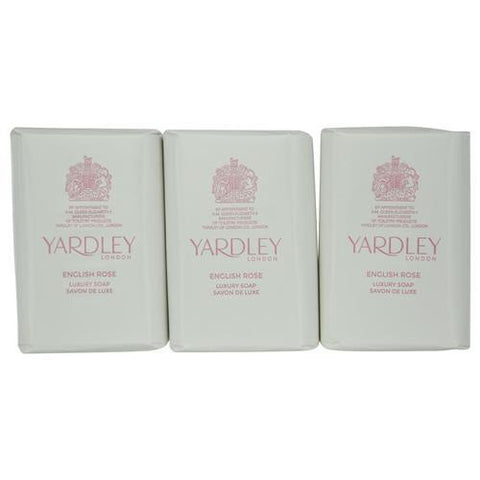 Yardley By Yardley English Rose Luxury Soaps 3 X 3.5 Oz Each (new Packaging)