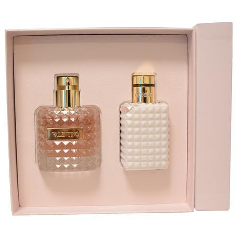 Valentino Donna By Valentino Eau De Parfum Spray 3.4 Oz & Body Lotion 3.4 Oz