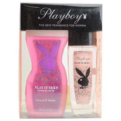 Playboy Play It Sexy By Playboy Shower Gel 8.4 Oz & Body Fragrance Spray 2.5 Oz