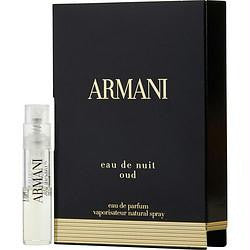 Armani Eau De Nuit Oud By Giorgio Armani Eau De Parfum Spray Vial On Card