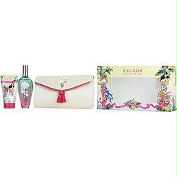 Escada Fiesta Carioca By Escada Edt Spray 3.3 Oz & Body Lotion 5 Oz & Clutch (25th Anniversary Summer Editions)