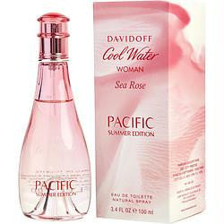 Cool Water Sea Rose Pacific Summer By Davidoff Edt Spray 3.4 Oz (limited Edition)