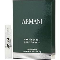 Armani Eau De Cedre By Giorgio Armani Edt Spray Vial On Card