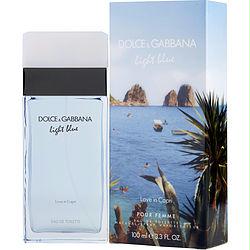 D & G Light Blue Love In Capri By Dolce & Gabbana Edt Spray 3.3 Oz