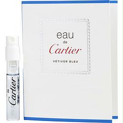 Eau De Cartier Vetiver Bleu By Cartier Edt Spray Vial On Card