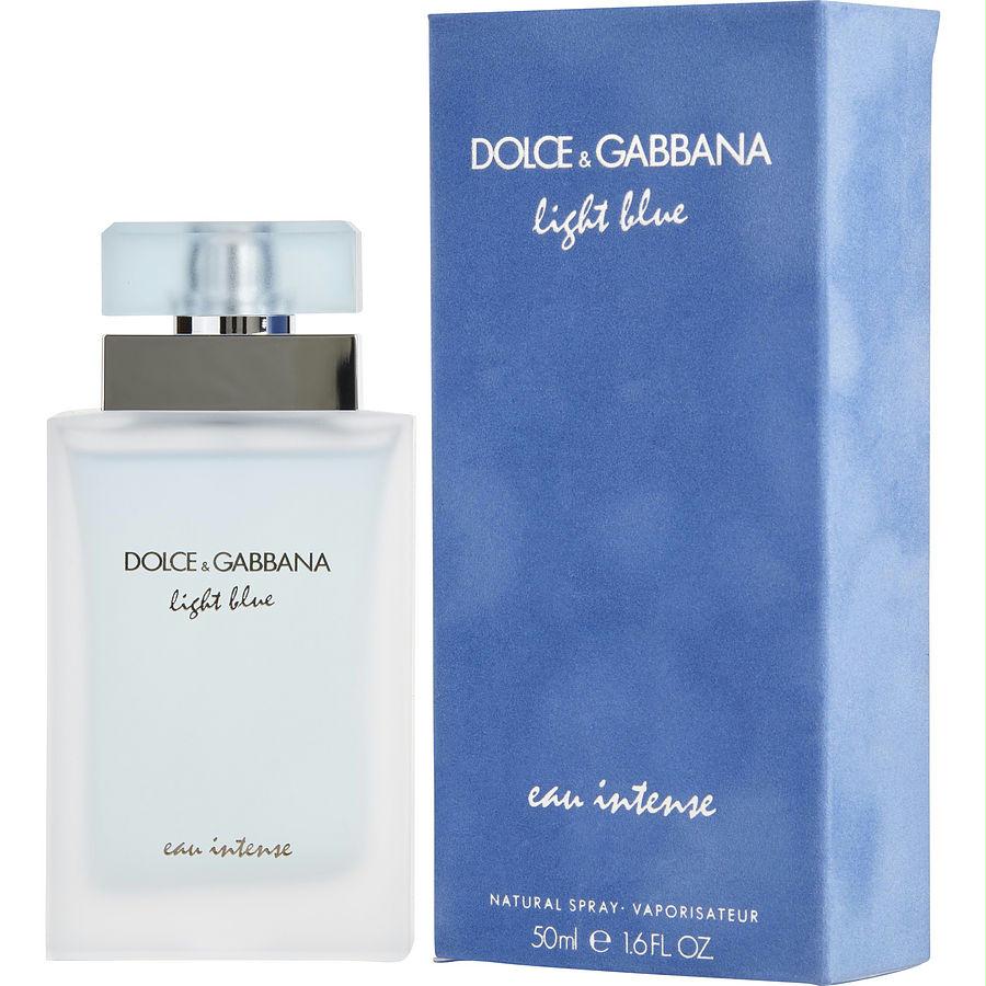 D & G Light Blue Eau Intense By Dolce & Gabbana Eau De Parfum Spray 1.6 Oz