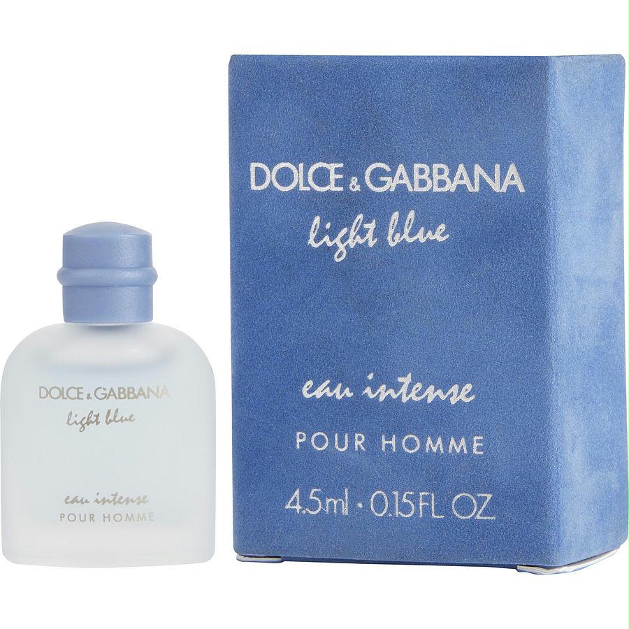 D & G Light Blue Eau Intense By Dolce & Gabbana Eau De Parfum .15 Oz Mini